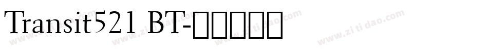 Transit521 BT字体转换